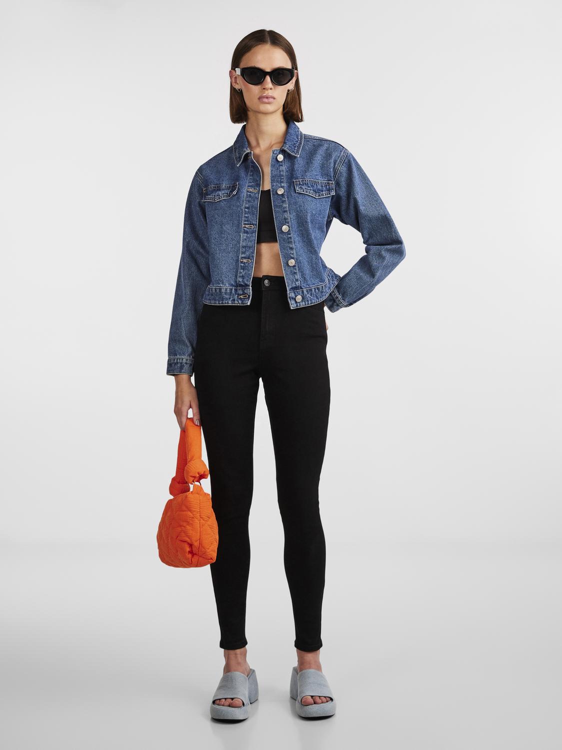 PCDANA Highwaist Jeans - Black Denim